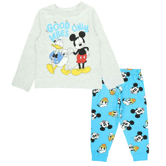 Pyjama coton Mickey - 3A Garçon - Enfant - Gris - 100 % Coton - Pantalon gris: 98 % Coton - 2 % Polyester - TrendyFlair
