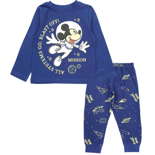 Pyjama coton Mickey - 3A Garçon - Enfant - Marine - 100 % Coton - 160 gsm - TrendyFlair