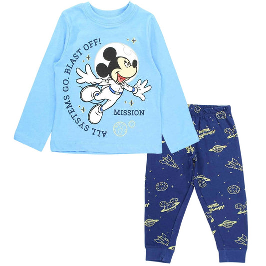 Pyjama coton Mickey - 3A Garçon - Enfant - Bleu - 100 % Coton - 160 gsm - TrendyFlair