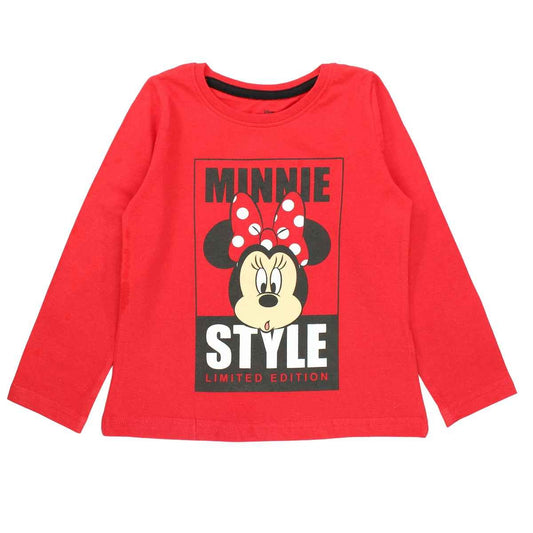 T-Shirt Minnie - 5A Fille - Enfant - Rouge - 100 % Coton - TrendyFlair