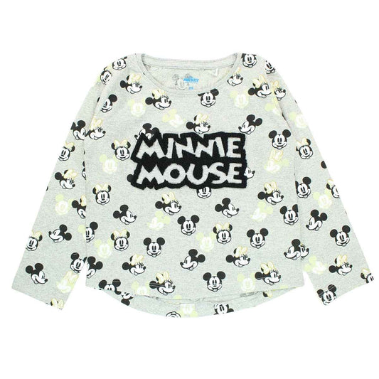 T-Shirt Minnie - 9A Fille - Enfant - Gris - 93 % Coton - 7 % Polyester - TrendyFlair