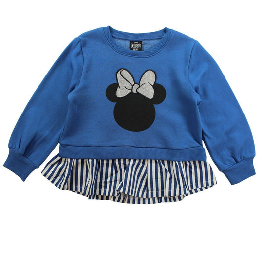 Sweat Minnie - 3/4A Fille - Enfant - Marine - Coton - Polyester - 260 G/M2 - POLAIRE BROSSE - TrendyFlair