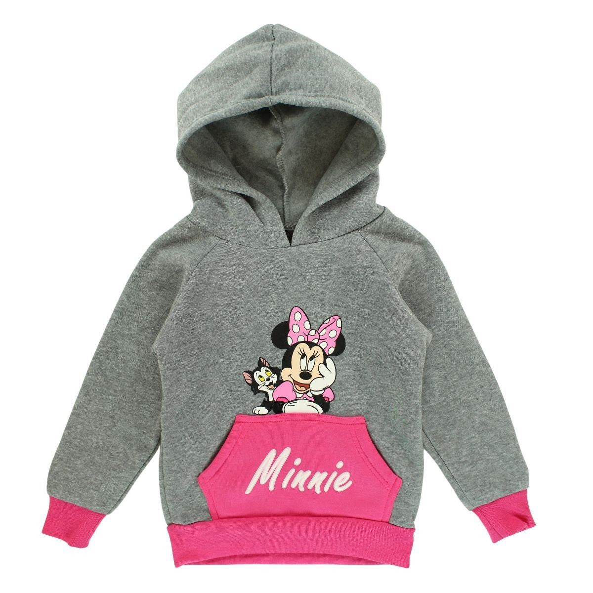 Sweat capuche Minnie - 3A Fille - Enfant - Gris - 100 % Polyester - 240 gsm - TrendyFlair