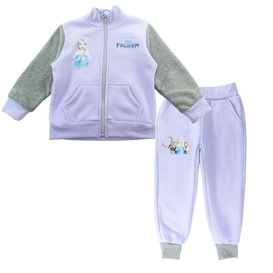 Jogging La Reine des Neiges - 2A Fille - Enfant - Gris - 100 % Polyester - 240 gsm - TrendyFlair