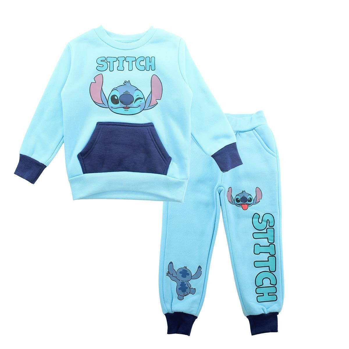 Jogging Lilo & Stitch - 2A Garçon - Enfant - Bleu - 100 % Polyester - 240 gsm - TrendyFlair