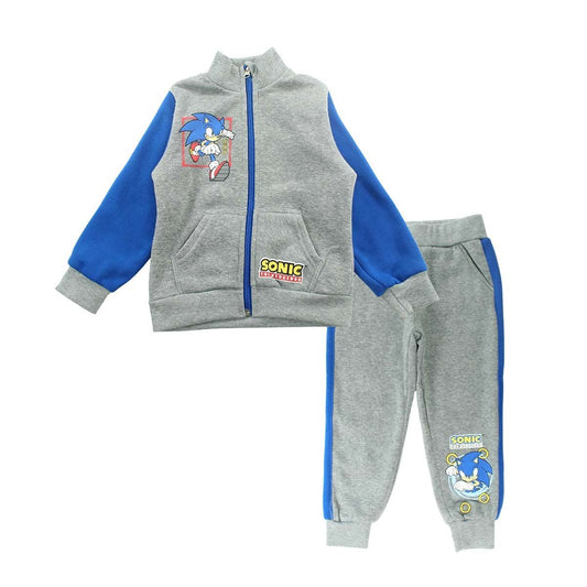 Jogging Sonic - 3A Garçon - Enfant - Gris - 100 % Polyester - 240 gsm - TrendyFlair