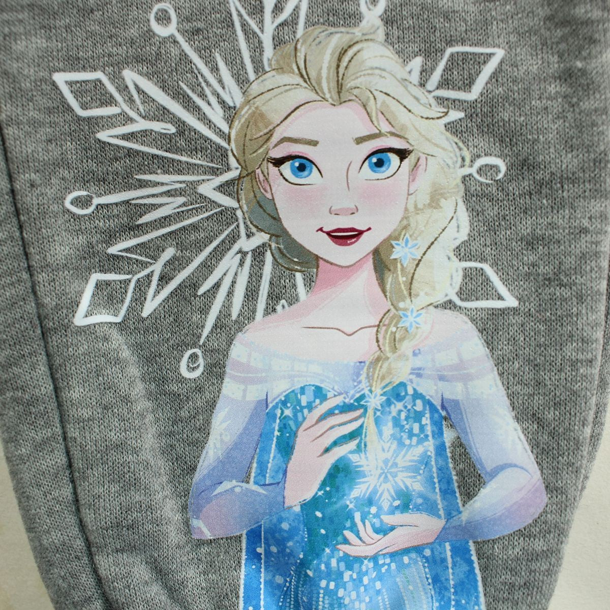 Pantalon de jogging La Reine des Neiges - 2A Fille - Enfant - Gris - 100 % Polyester - 240 gsm - TrendyFlair