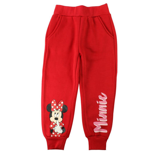 Pantalon de jogging Minnie - 2A Fille - Enfant - Rouge - 100 % Polyester - 240 gsm - TrendyFlair