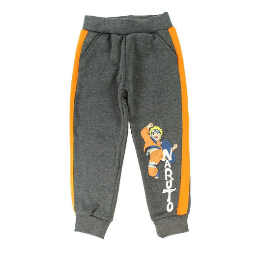 Pantalon de jogging Naruto - 3A Garçon - Enfant - Gris anthracite - 100 % Polyester - 240 gsm - TrendyFlair