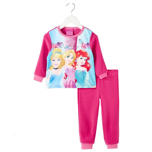 Pyjama polaire Princesse - 3A Fille - Enfant - Fushia - 100% Polyester - TrendyFlair