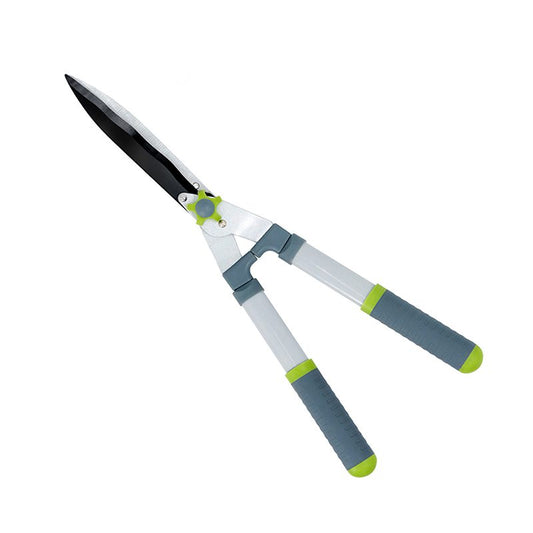 Cisaille à haie lames ondulées - Revêtement anti adhérence - Ergonomique et facile à utiliser | 58 x 23 cm | Noir et argent | TRENDYFLAIR