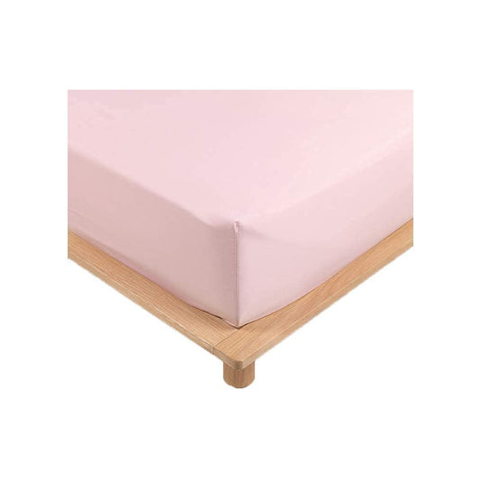 Drap Housse Percale - Bonnet 30 Cm - Plusieurs Tailles - Plusieurs Coloris - 140x190cm - Rose | homeflair