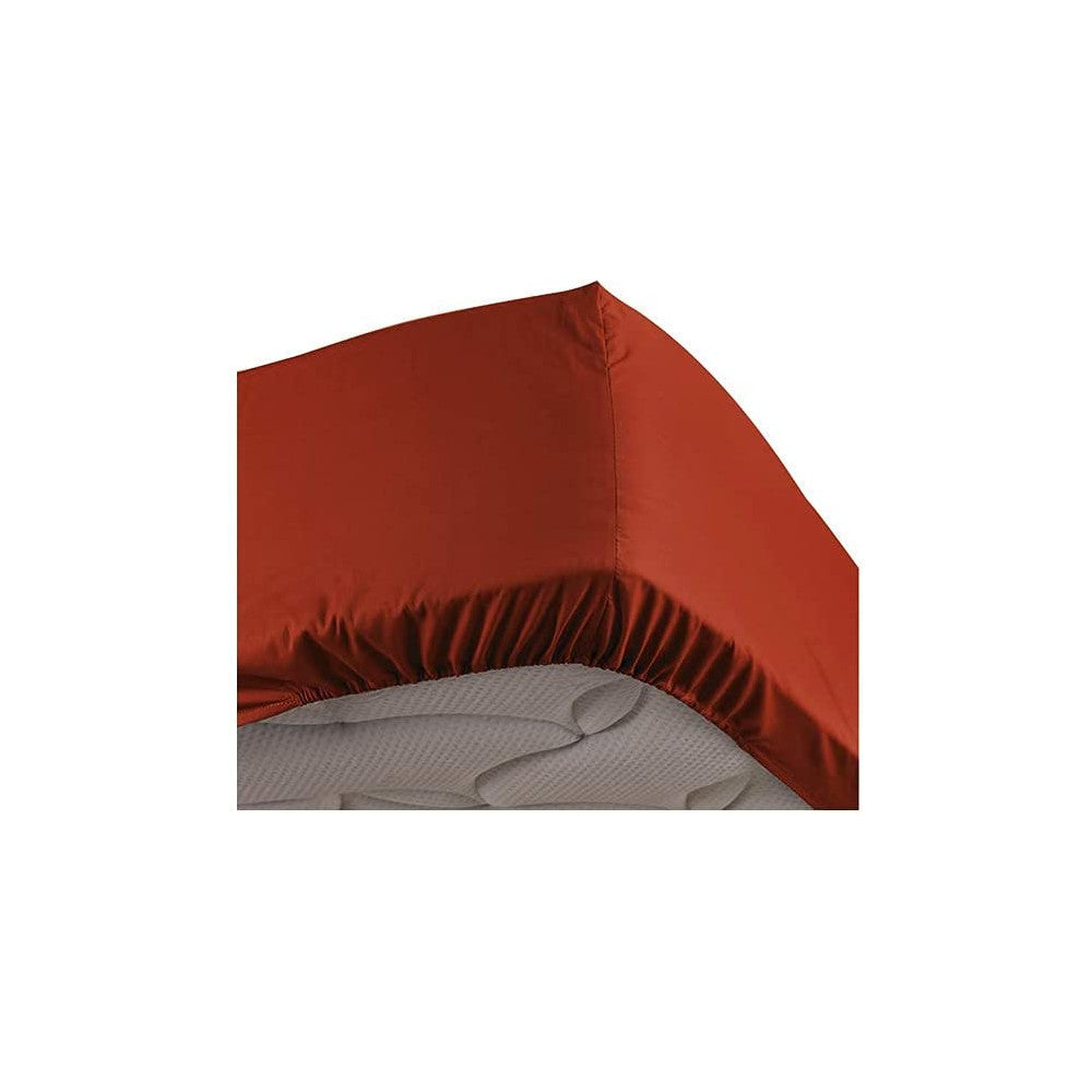 Drap Housse Percale - Bonnet 30 Cm - Plusieurs Tailles - Plusieurs Coloris - 160x200cm - rouge | homeflair