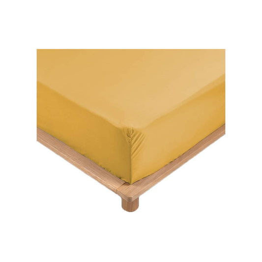 Drap Housse Percale - Bonnet 30 Cm - Plusieurs Tailles - Plusieurs Coloris - 90x190cm - jaune |homeflair