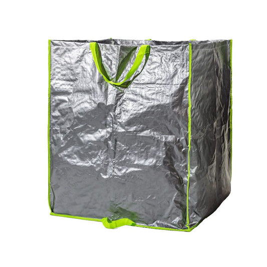 Sac à gravats - Multiusages - Avec poignées - Contenance : 400 Litres | Grande capacité de stockage pour déchets de construction et de jardinage | Résistant et durable | Noir | TRENDYFLAIR