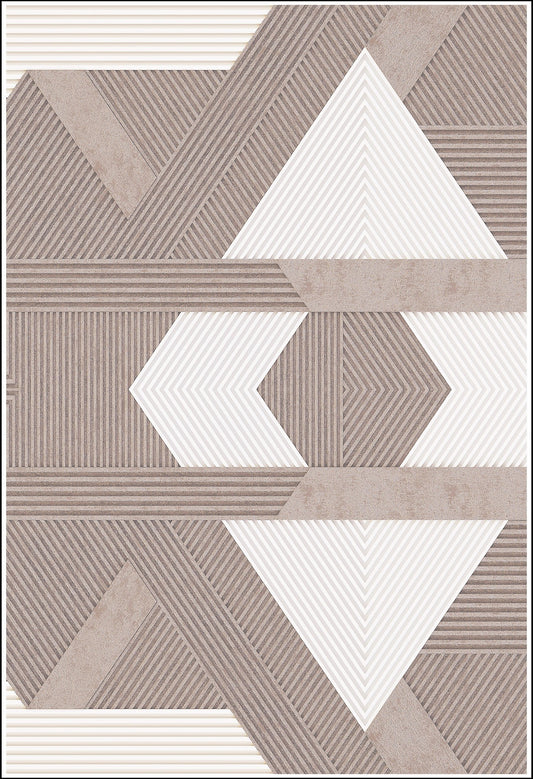 Tapis Zino Beige Dimensions - 160x230 – Qualité supérieure pour Maison, Appartement, Bureau – Style élégant et durable – Confort optimal, facile à nettoyer – Idéal salon et chambre