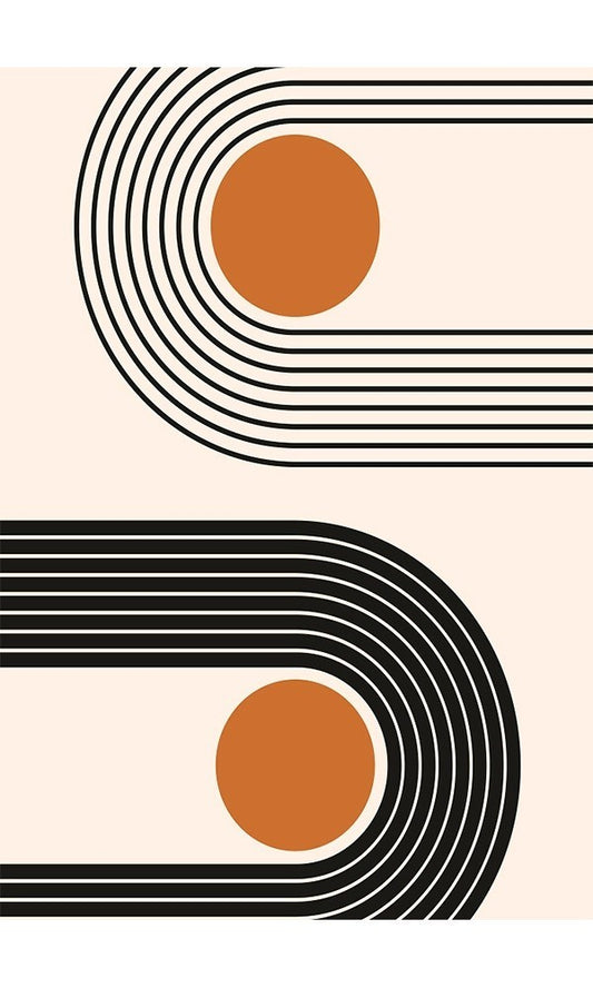 Tapis Seventies Orange Dimensions - 80x150 – Qualité supérieure pour Maison, Appartement, Bureau – Style élégant et durable – Confort optimal, facile à nettoyer – Idéal salon et chambre