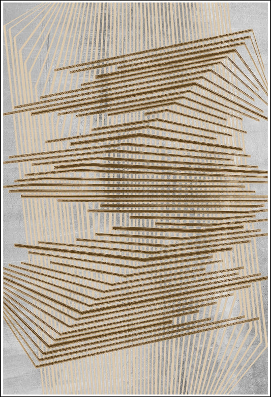 Tapis Nour Gold Dimensions - 120x180 – Qualité supérieure pour Maison, Appartement, Bureau – Style élégant et durable – Confort optimal, facile à nettoyer – Idéal salon et chambre