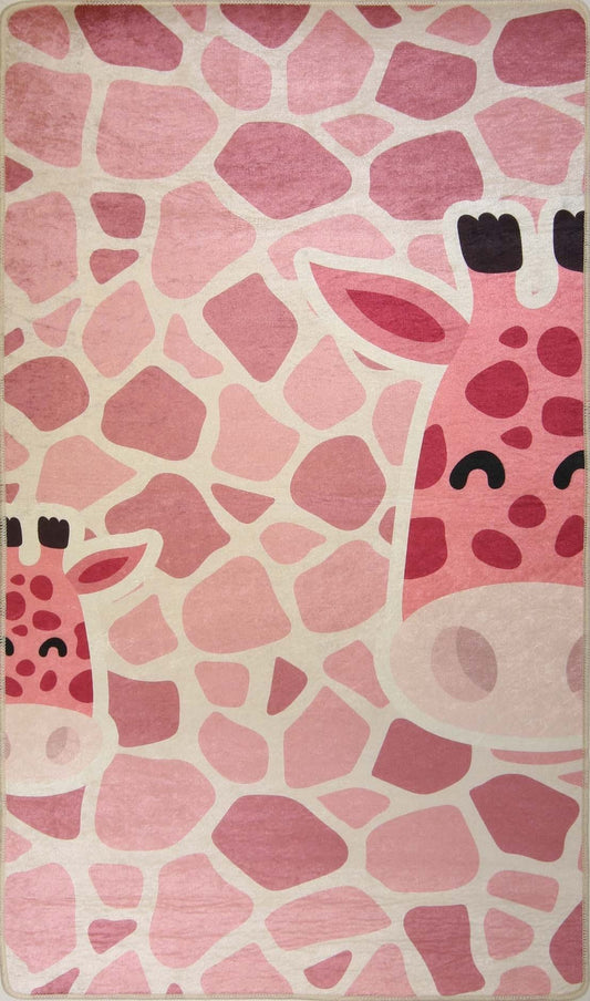 Tapis pour Enfant 80 x 150 cm - Rose – Qualité supérieure pour Maison, Appartement, Bureau – Style élégant et durable – Confort optimal, facile à nettoyer – Idéal salon et chambre