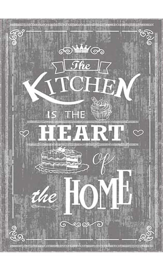 Tapis KITCHEN Grey Dimensions - 90x130 – Qualité supérieure pour Maison, Appartement, Bureau – Style élégant et durable – Confort optimal, facile à nettoyer – Idéal salon et chambre