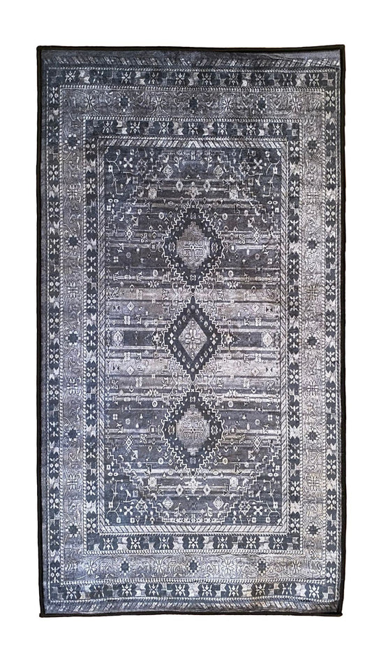 Tapis MAGHREB Anthracite Dimensions - 160x230 – Qualité supérieure pour Maison, Appartement, Bureau – Style élégant et durable – Confort optimal, facile à nettoyer – Idéal salon et chambre