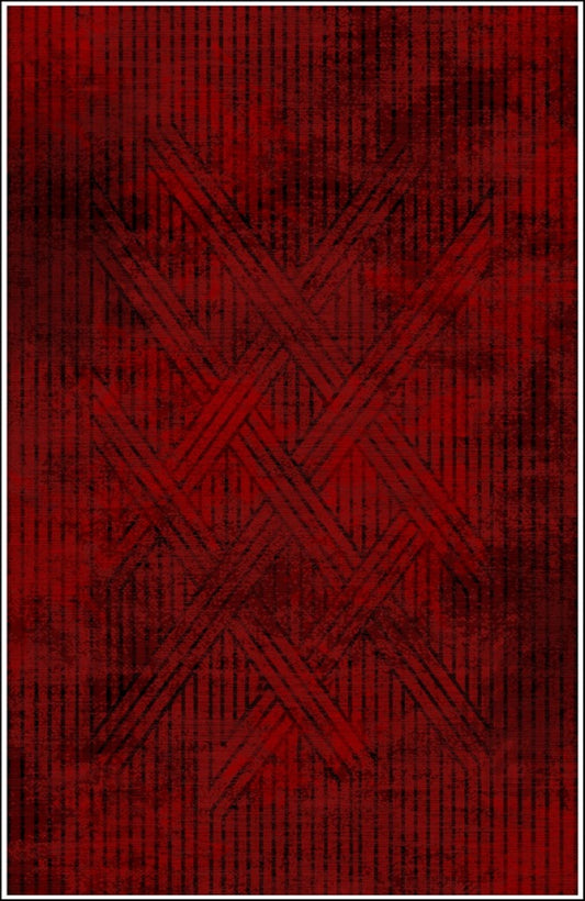 Tapis FISUN Rouge Dimensions - 80x150 – Qualité supérieure pour Maison, Appartement, Bureau – Style élégant et durable – Confort optimal, facile à nettoyer – Idéal salon et chambre