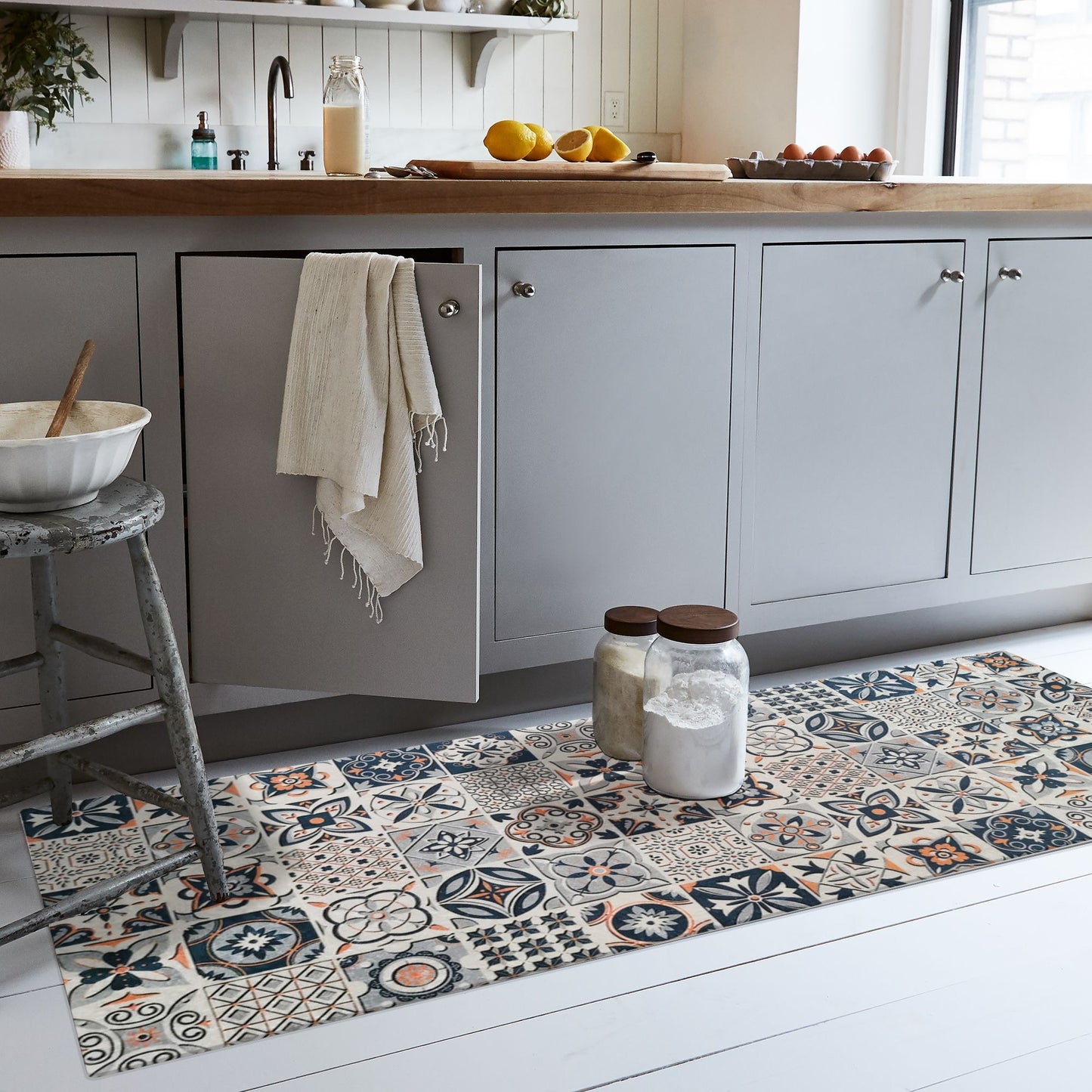 Tapis Carreaux Minéral Dimensions - 50x80 – Qualité supérieure pour Maison, Appartement, Bureau – Style élégant et durable – Confort optimal, facile à nettoyer – Idéal salon et chambre