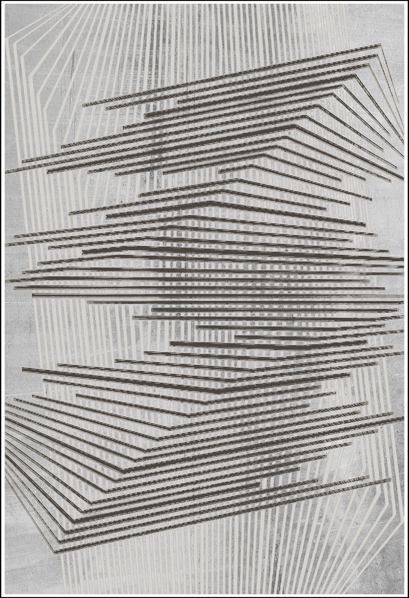 Tapis Nour Gris Dimensions - 160x230 – Qualité supérieure pour Maison, Appartement, Bureau – Style élégant et durable – Confort optimal, facile à nettoyer – Idéal salon et chambre