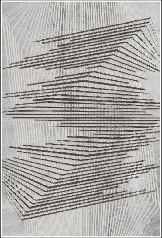 Tapis Nour Gris Dimensions - 120x180 – Qualité supérieure pour Maison, Appartement, Bureau – Style élégant et durable – Confort optimal, facile à nettoyer – Idéal salon et chambre