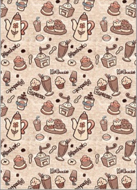 Tapis Kitchen Espresso Beige 45x120cm – Qualité supérieure pour Maison, Appartement, Bureau – Style élégant et durable – Confort optimal, facile à nettoyer – Idéal salon et chambre