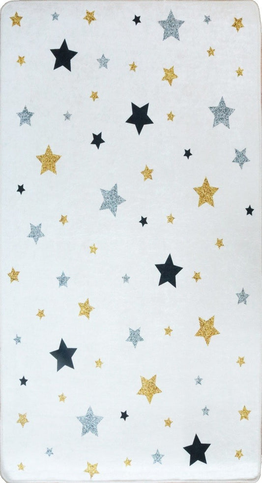 Tapis Etoile Tricolore 120x160cm – Qualité supérieure pour Maison, Appartement, Bureau – Style élégant et durable – Confort optimal, facile à nettoyer – Idéal salon et chambre
