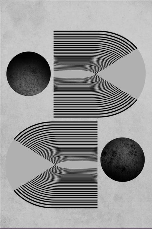 Tapis Seventies Gris Noir Dimensions - 80x150 – Qualité supérieure pour Maison, Appartement, Bureau – Style élégant et durable – Confort optimal, facile à nettoyer – Idéal salon et chambre
