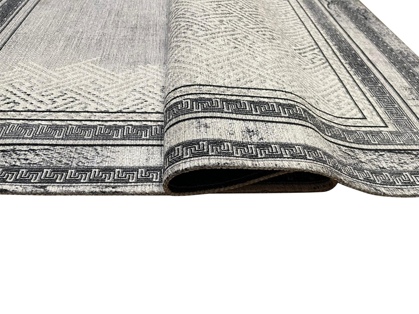 Tapis NAJAT Gris 160x230cm – Qualité supérieure pour Maison, Appartement, Bureau – Style élégant et durable – Confort optimal, facile à nettoyer – Idéal salon et chambre