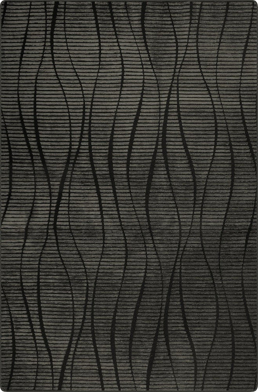 Tapis Vera Vague Anthracite Dimensions - 80x150 – Qualité supérieure pour Maison, Appartement, Bureau – Style élégant et durable – Confort optimal, facile à nettoyer – Idéal salon et chambre