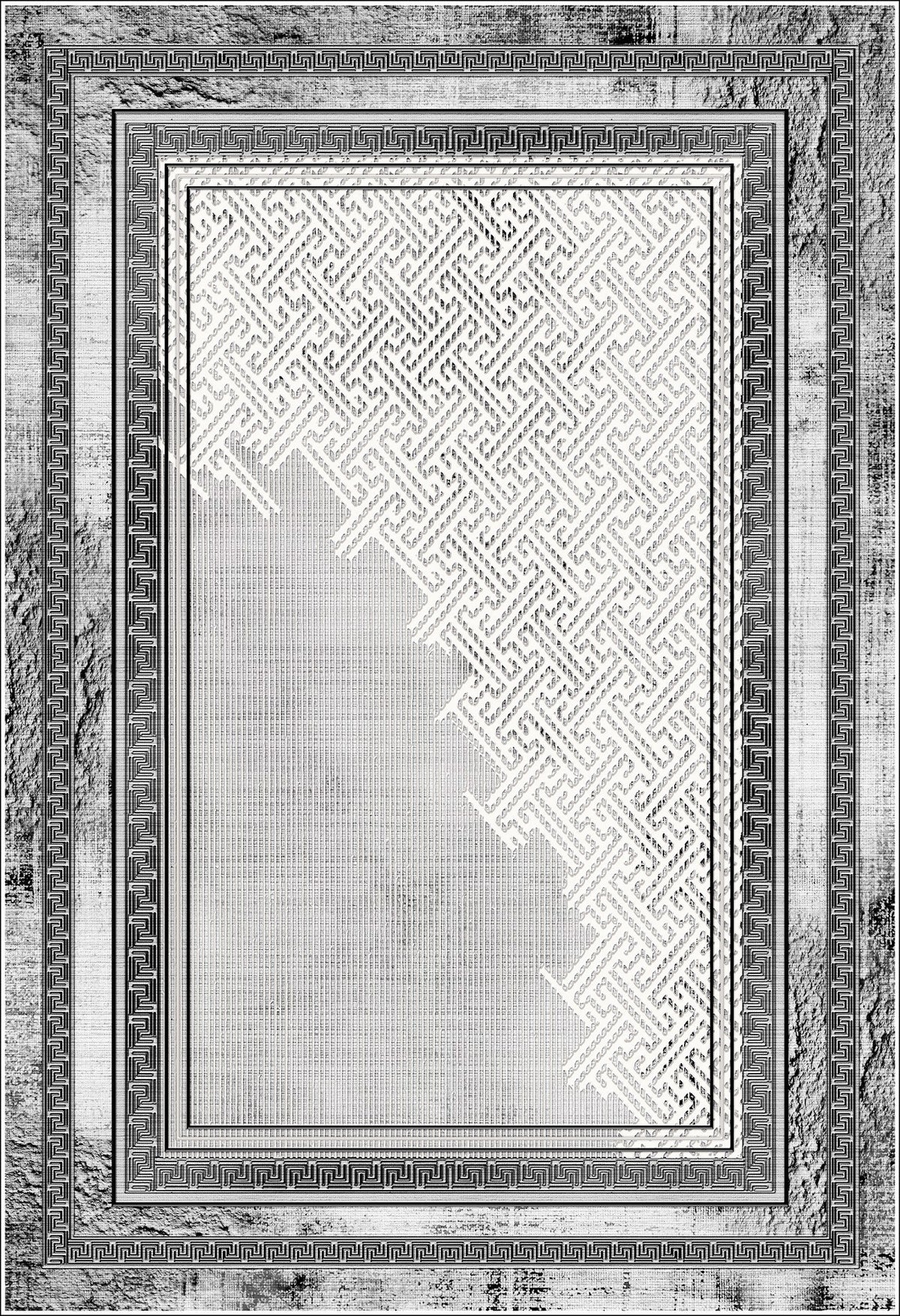 Tapis NAJAT Gris 200x300cm – Qualité supérieure pour Maison, Appartement, Bureau – Style élégant et durable – Confort optimal, facile à nettoyer – Idéal salon et chambre