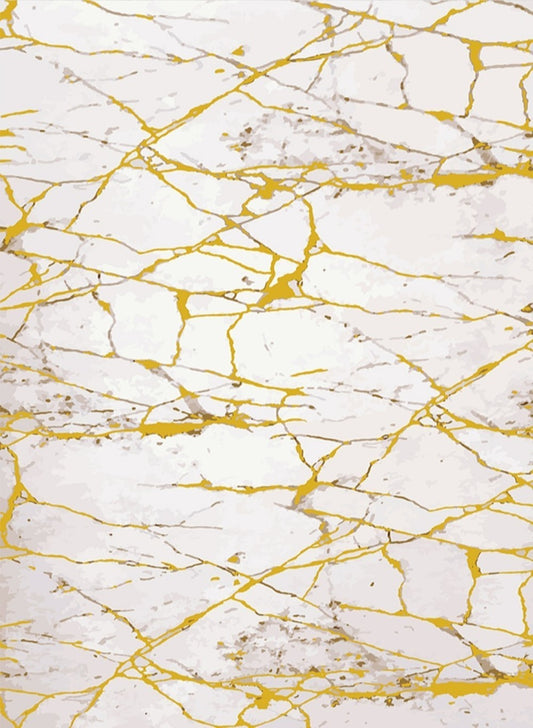 Tapis MARBRE Jaune Dimensions - 120x180 – Qualité supérieure pour Maison, Appartement, Bureau – Style élégant et durable – Confort optimal, facile à nettoyer – Idéal salon et chambre
