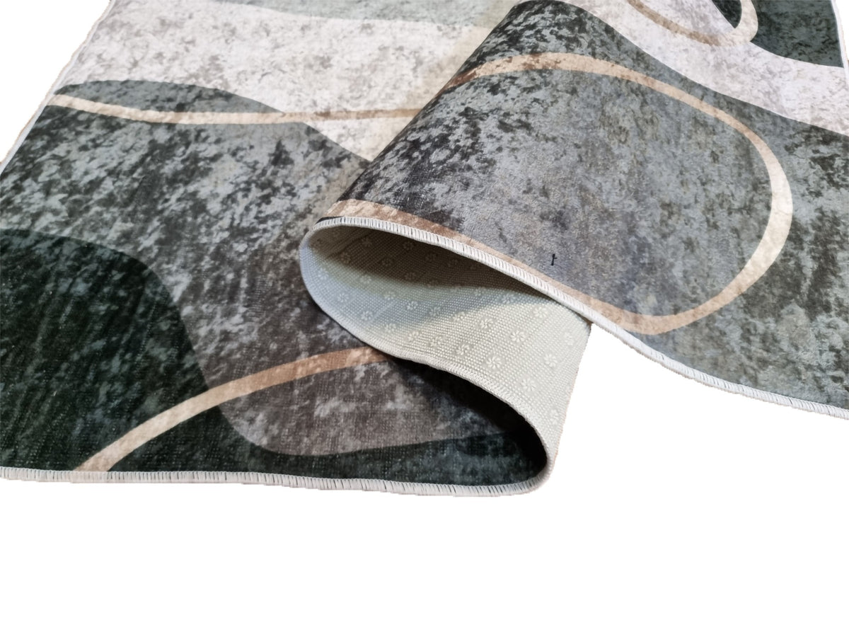 Tapis Simply Vert Dimensions - 160x230 – Qualité supérieure pour Maison, Appartement, Bureau – Style élégant et durable – Confort optimal, facile à nettoyer – Idéal salon et chambre