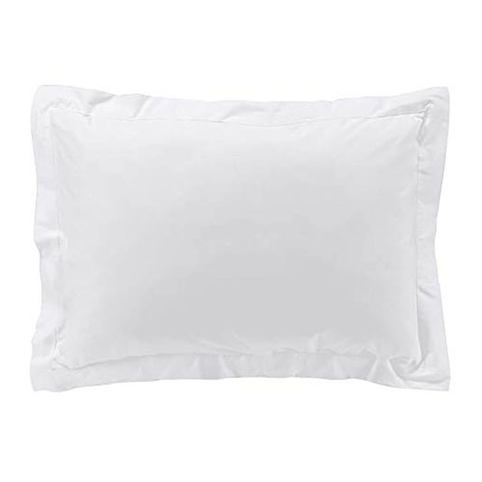 Taie d'oreiller Percale 100% Coton 7 Coloris Differents - 63 X 63cm / 50 X 70cm (Blanc, 50x70 cm) |homeflair