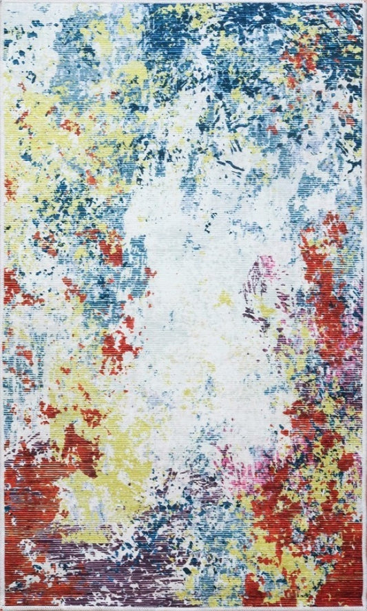 Tapis de Salon Art Bleu Dimensions - 80x150 – Qualité supérieure pour Maison, Appartement, Bureau – Style élégant et durable – Confort optimal, facile à nettoyer – Idéal salon et chambre