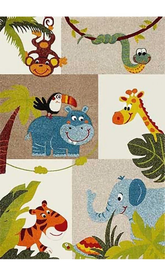 Tapis pour Chambre Enfant 80 x 150 cm - Multicolore – Qualité supérieure pour Maison, Appartement, Bureau – Style élégant et durable – Confort optimal, facile à nettoyer – Idéal salon et chambre