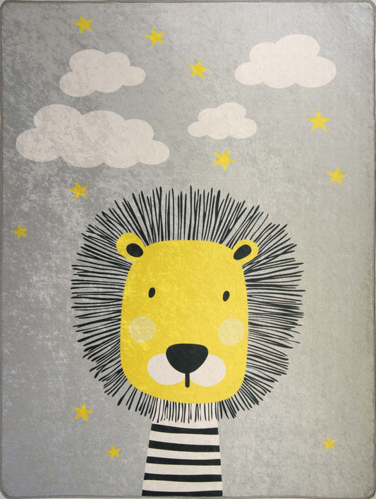 Tapis pour Chambre Enfant 80 x 150 cm - Gris – Qualité supérieure pour Maison, Appartement, Bureau – Style élégant et durable – Confort optimal, facile à nettoyer – Idéal salon et chambre