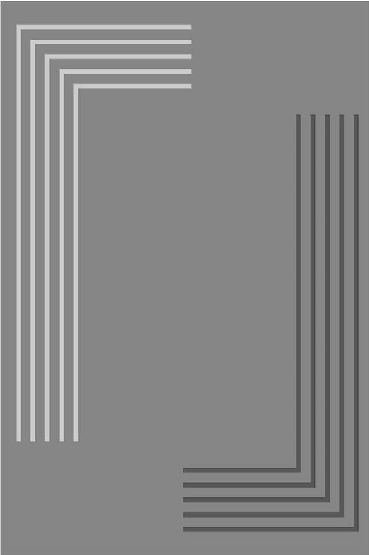 Tapis Grec Gris Dimensions - 160x230 – Qualité supérieure pour Maison, Appartement, Bureau – Style élégant et durable – Confort optimal, facile à nettoyer – Idéal salon et chambre