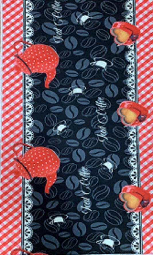 Tapis KITCHEN Coffee Dimensions - 50x180 – Qualité supérieure pour Maison, Appartement, Bureau – Style élégant et durable – Confort optimal, facile à nettoyer – Idéal salon et chambre