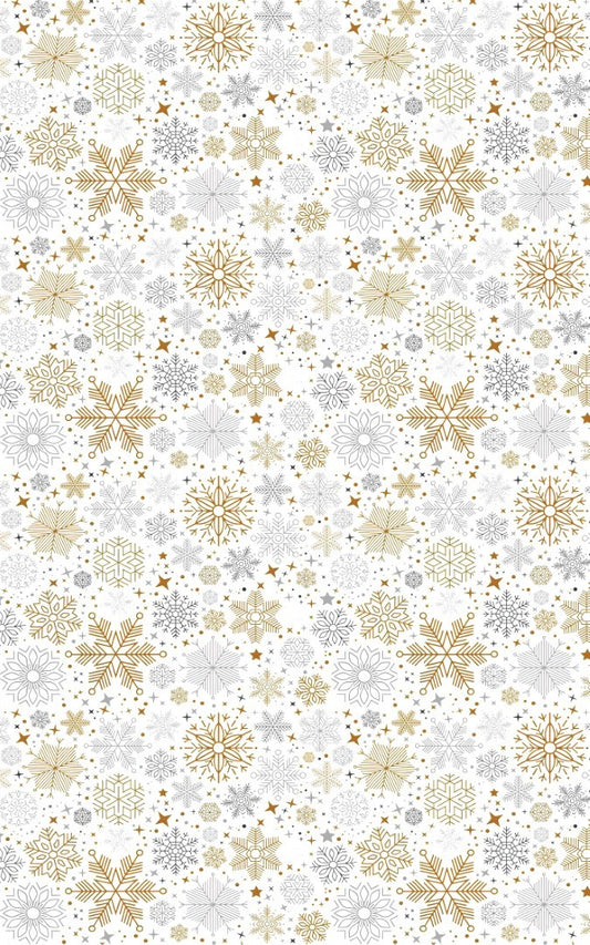 Tapis Magie de Noel Gold Dimensions - 70x140 – Qualité supérieure pour Maison, Appartement, Bureau – Style élégant et durable – Confort optimal, facile à nettoyer – Idéal salon et chambre