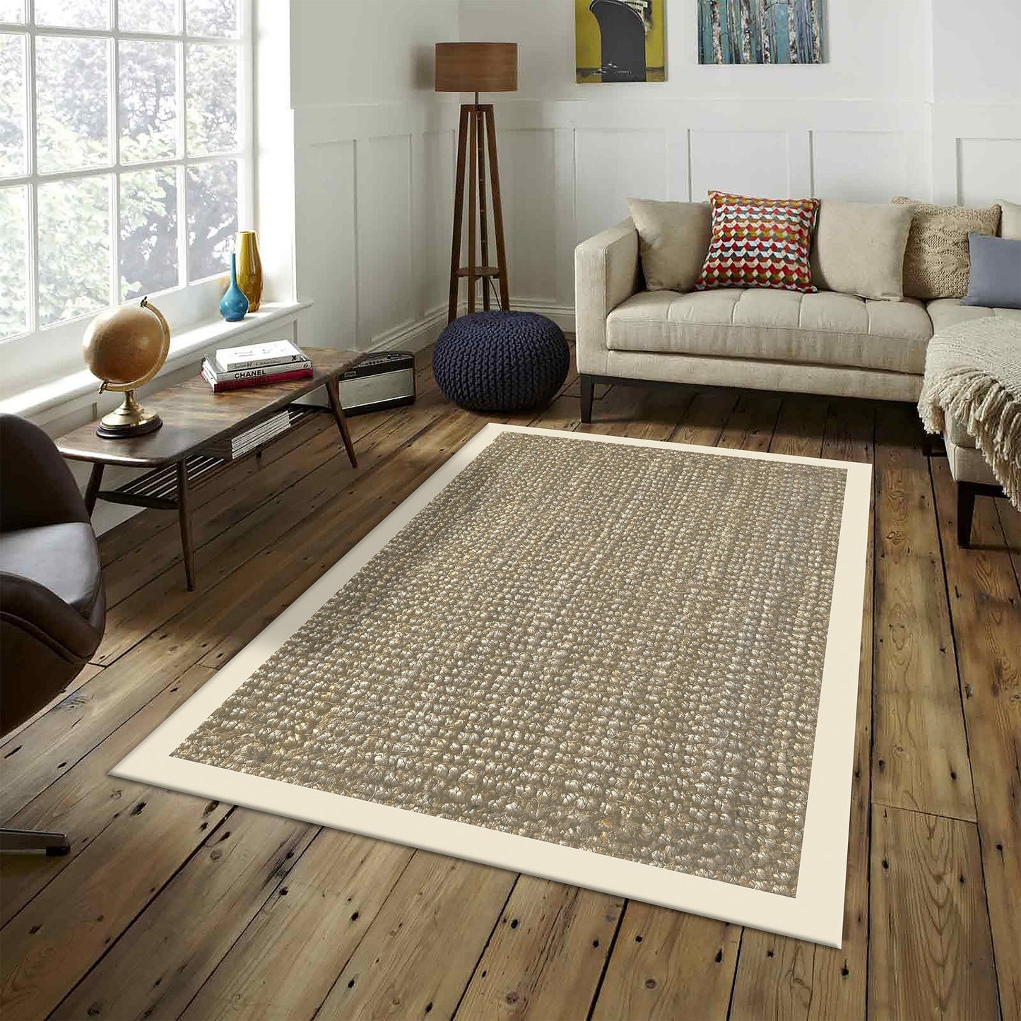 Tapis NAJWA Beige Dimensions - 160x230 – Qualité supérieure pour Maison, Appartement, Bureau – Style élégant et durable – Confort optimal, facile à nettoyer – Idéal salon et chambre