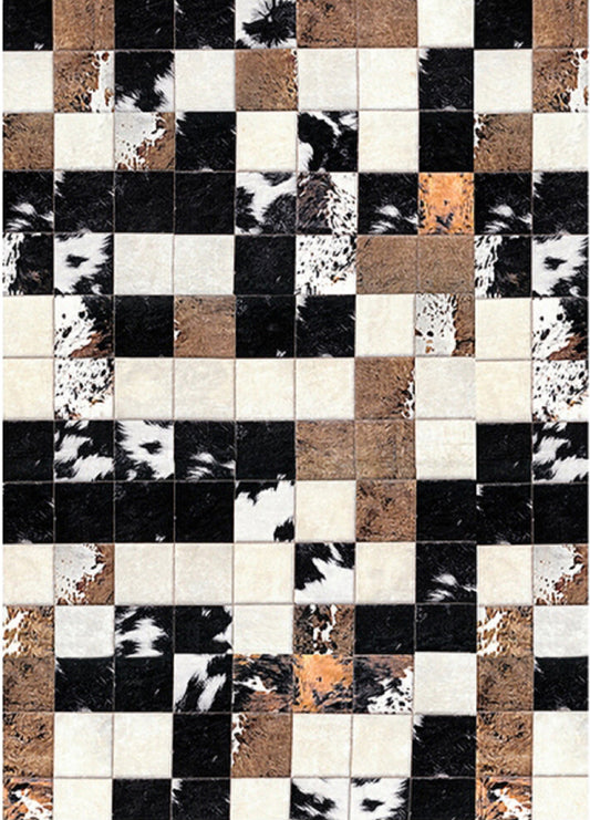 Tapis Patchwork Cube Dimensions - 50x80 – Qualité supérieure pour Maison, Appartement, Bureau – Style élégant et durable – Confort optimal, facile à nettoyer – Idéal salon et chambre