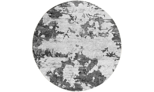 Tapis Rond Gris Dimensions - 120x120 – Qualité supérieure pour Maison, Appartement, Bureau – Style élégant et durable – Confort optimal, facile à nettoyer – Idéal salon et chambre