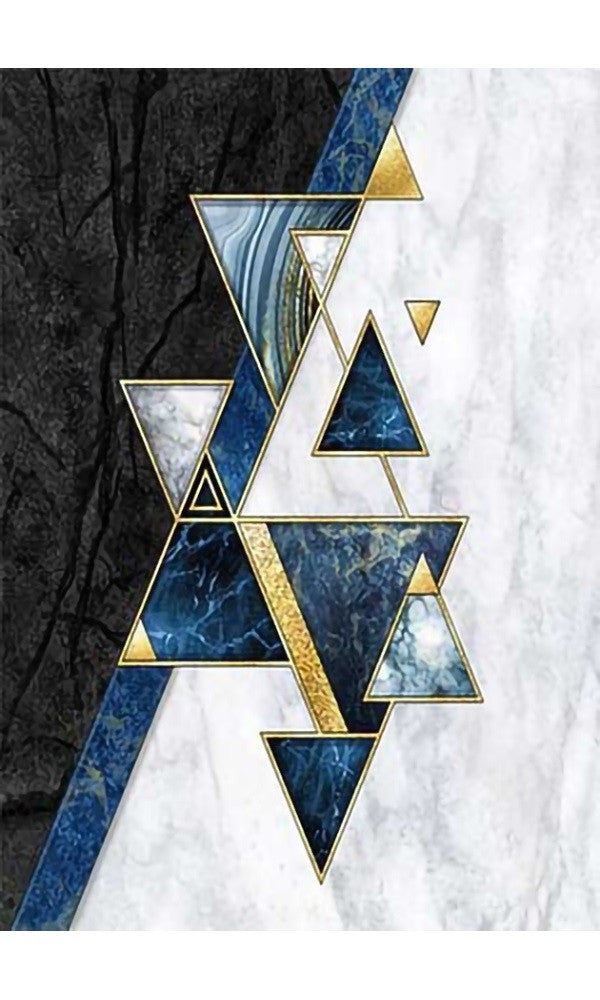 Tapis SYMETRIE Bleu Dimensions - 80x150 – Qualité supérieure pour Maison, Appartement, Bureau – Style élégant et durable – Confort optimal, facile à nettoyer – Idéal salon et chambre
