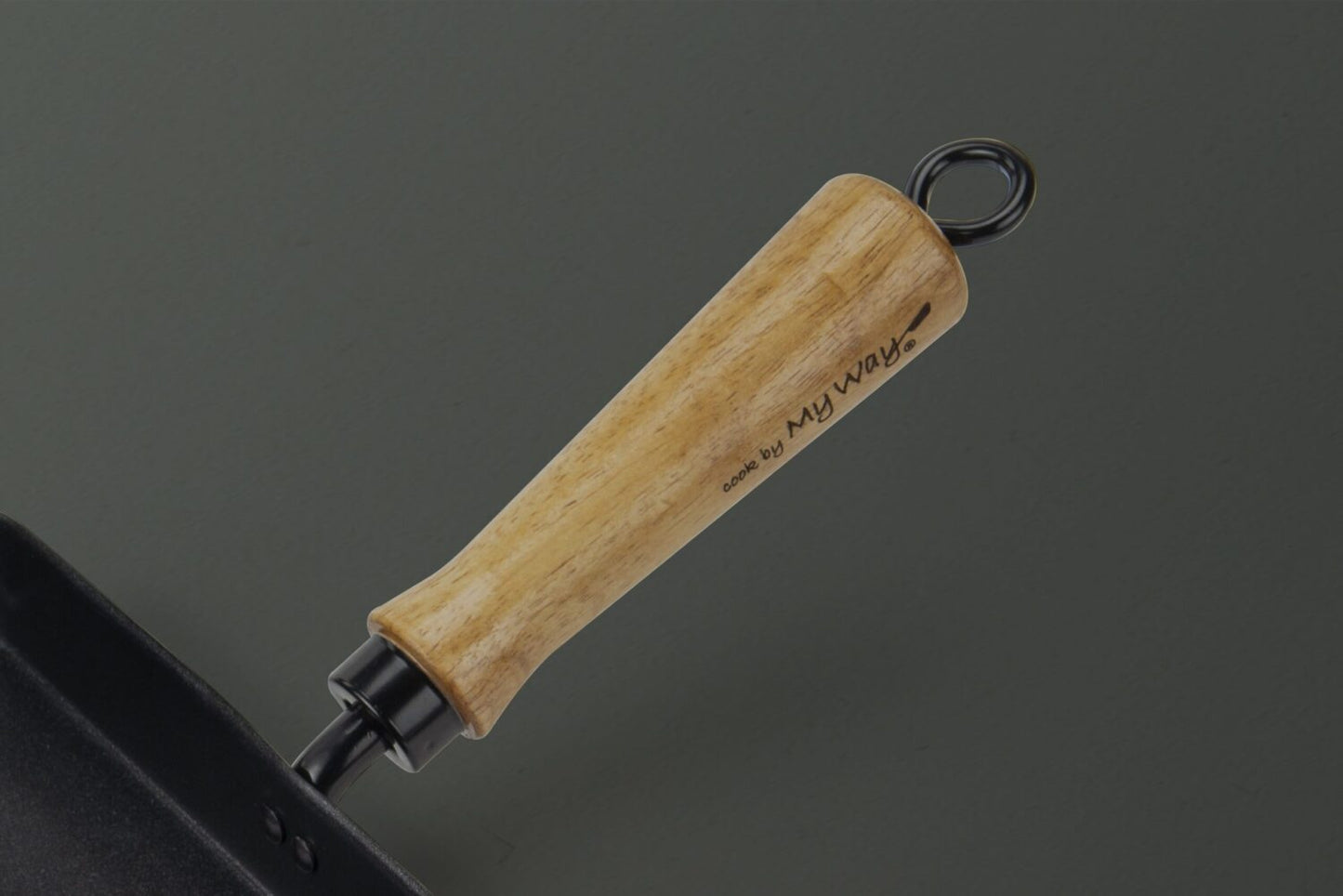 Poêle à œufs - En acier carbone - Compatible toutes plaques de cuisson | 39 x 20 cm | Noir | TRENDYFLAIR