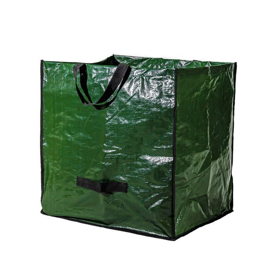 Sac à déchets de jardin - Multiusages - Avec poignées - Contenance : 180 Litres | Grande capacité | Vert | TRENDYFLAIR